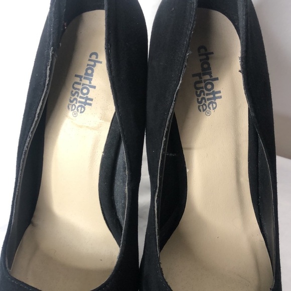 Charlotte Russe women’s 6 inch black platform stiletto heels pump size 6​ - Picture 3 of 8